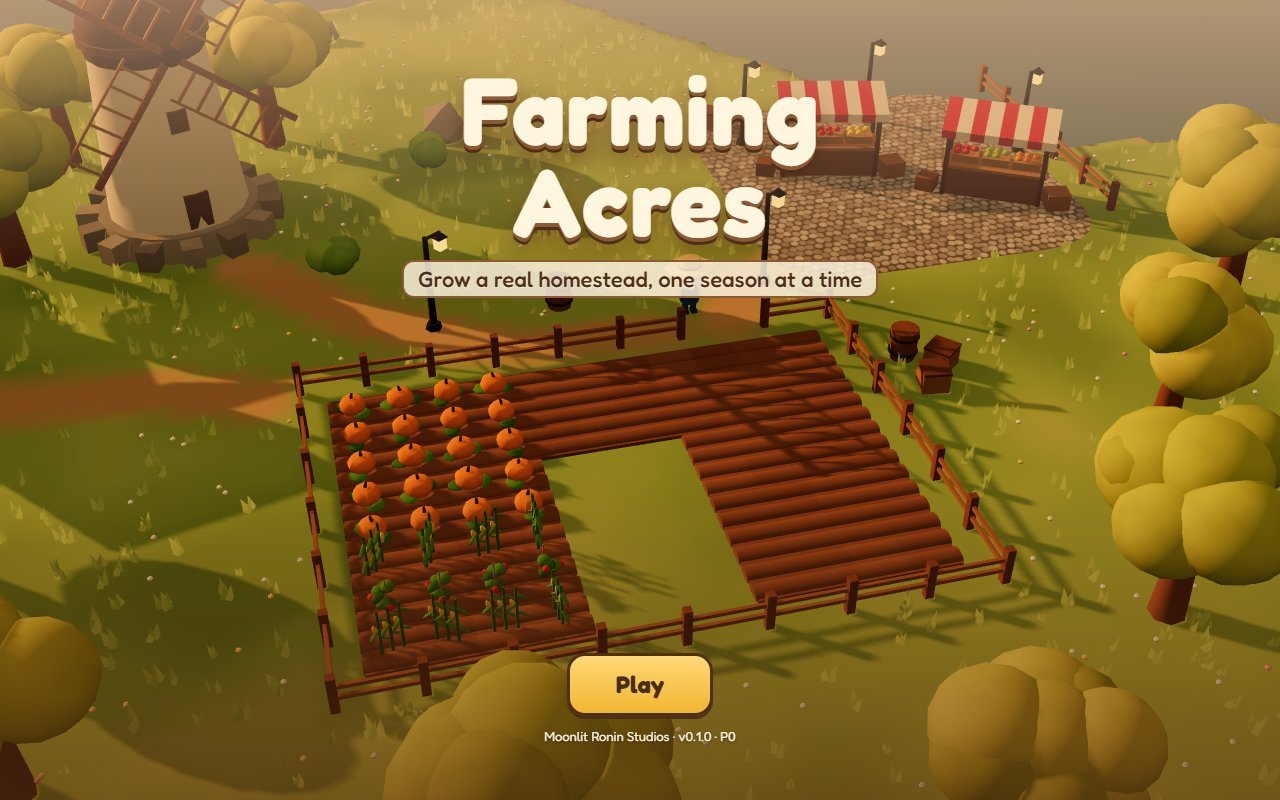 Farming Acres title screen