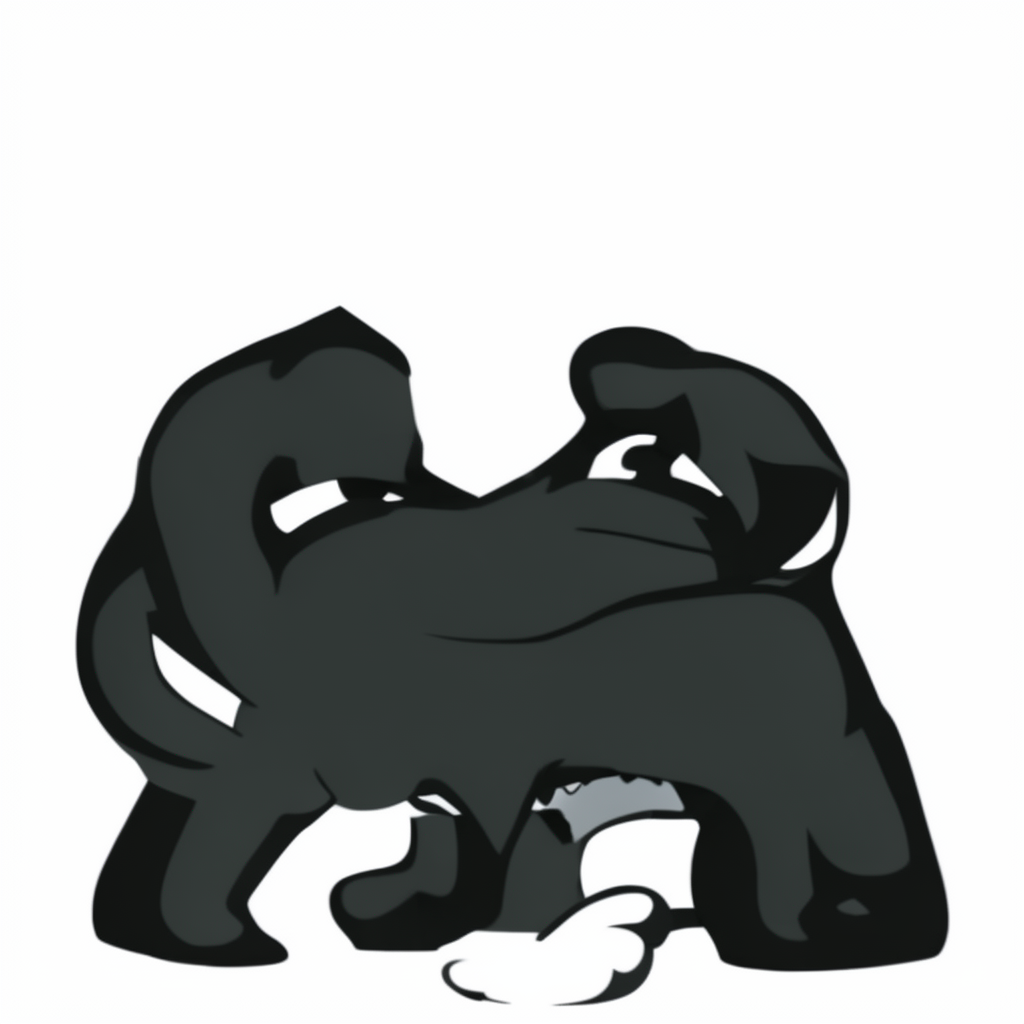 Gums the dark cat