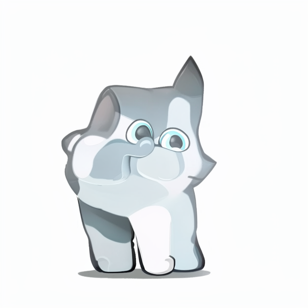 Patch the grey cat