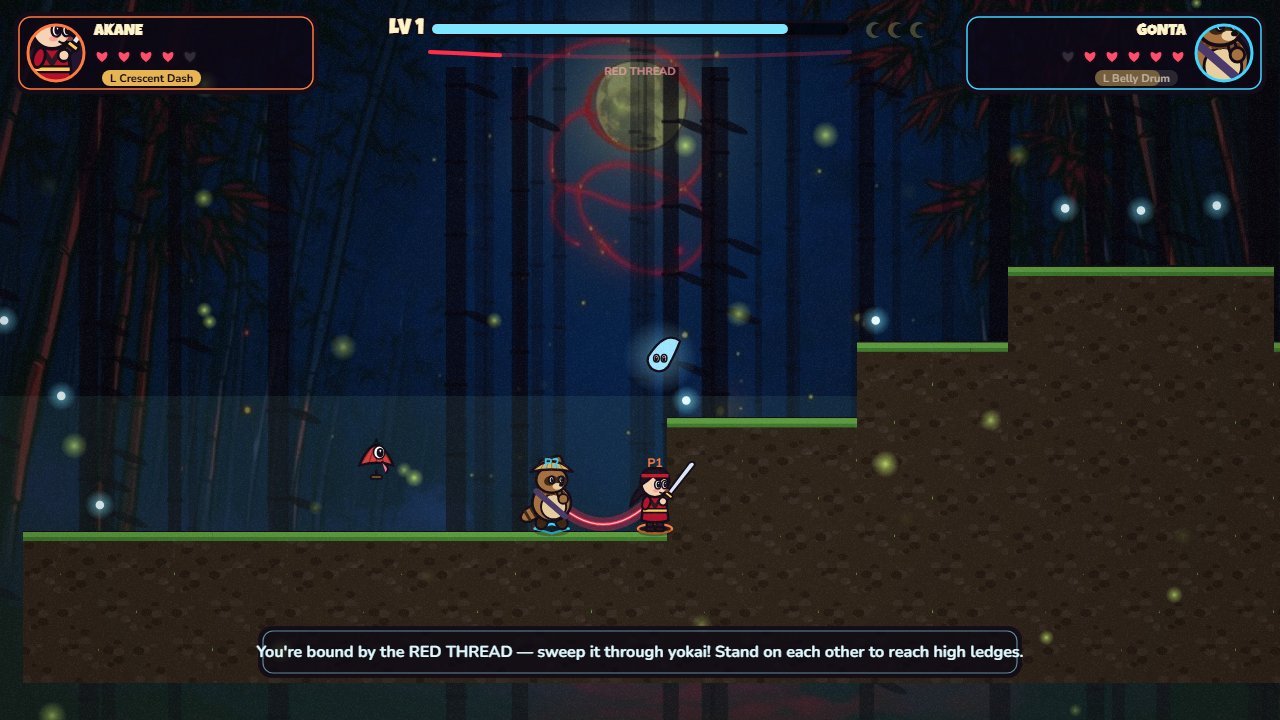 Co-op platforming in the bamboo grove