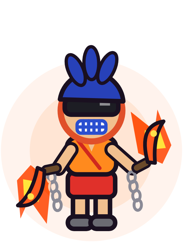 Blaze evolved with lava sickles